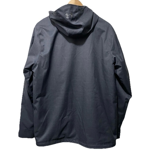 Under Armour Men’s M Gray Storm ColdGear Hoodie Jacket Athletic Warm Outdoor - Picture 4 of 6